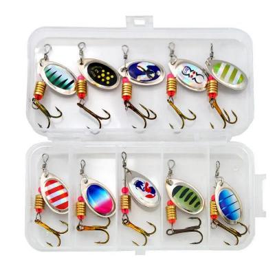 10 inline spinners with box ready to fish